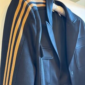 IVY PARK Black Blazer with Gold Stripes